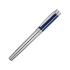 Ручка роллер Cerruti 1881 модель «Zoom Azur» в футляре, серебристый/синий, металл