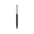 Ручка металлическая soft-touch шариковая «Tally» с зеркальным слоем, серебристый/черный, серебристый/черный, металл с покрытием soft-touch