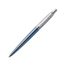 Шариковая ручка Parker Jotter Essential, Waterloo Blue CT, голубой/серебристый