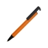 Ручка-подставка металлическая, «Кипер Q», оранжевый/черный, оранжевый/черный, металл/пластик