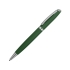 Ручка металлическая шариковая Flow soft-touch, зеленый/серебристый, зеленый/серебристый, металл с покрытием soft-touch