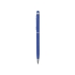 Ручка-стилус шариковая Jucy Soft с покрытием soft touch, синий, синий, металл