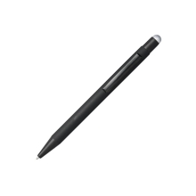 Резиновая шариковая ручка-стилус Dax, черный