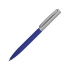 Ручка металлическая soft-touch шариковая «Tally» с зеркальным слоем, серебристый/синий, серебристый/синий, металл с покрытием soft-touch