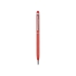 Ручка-стилус металлическая шариковая Jucy, красный, красный, металл