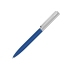 Ручка металлическая шариковая Bright GUM soft-touch с зеркальной гравировкой, средне-синий, средне-синий, металл с покрытием soft-touch