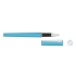 Ручка металлическая роллер Brush R GUM soft-touch с зеркальной гравировкой, голубой, голубой, металл с покрытием soft-touch