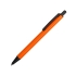 Ручка металлическая шариковая «Iron», оранжевый/черный, оранжевый/черный, металл