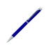 Ручка шариковая CRYSTAL с поворотным механизмом. Pierre Cardin, синий/серебристый, корпус- латунь, лак/отделка и детали дизайна- сталь, хром, кристалл