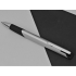 Ручка шариковая трехгранная UMA «TRIANGLE», с грипом, серебристый, серебристый, металл