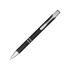 Анодированная шариковая ручка Alana, черный, черный, алюминиевый корпус с элементами абс пластика и стальным зажимом