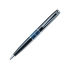 Ручка шариковая LIBRA с поворотным механизмом. Pierre Cardin, черный/синий/серебристый, корпус- латунь, лак, акрил/отделка и детали дизайна- сталь, хром
