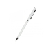 Ручка шариковая автоматическая BrunoVisconti®, 0.7 мм, синяя PALERMO (белый металлический корпус), белый, металл с покрытием soft touch