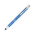 Шариковая ручка Olaf, синий, синий/серебристый, корпус из алюминия со стальным зажимом