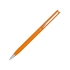 Ручка металлическая шариковая Slim, оранжевый, оранжевый, алюминий