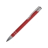 Шариковая ручка Cork, красный/серебристый, алюминий с резиновым покрытием
