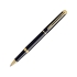 Ручка роллер Waterman модель Hemisphere Black GT, черный/золотистый, нержавеющая сталь/лак/позолота 23к