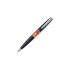 Ручка шариковая LIBRA с поворотным механизмом. Pierre Cardin, черный/оранжевый/серебристый, корпус- латунь, лак, акрил/отделка и детали дизайна- сталь, хром