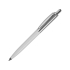 Ручка шариковая Celebrity Карузо, белый/серебристый, белый/серебристый, металл/пластик