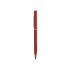Ручка металлическая шариковая с покрытием софт тач, красный, красный/серебристый, металл
