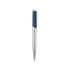 Ручка шариковая Глазго, серебристый/синий (P), серебристый/синий, металл