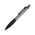 Ручка металлическая шариковая «Bazooka» с грипом, серый/черный, серый/черный, металл/резина