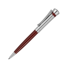 Ручка шариковая Nina Ricci модель «Legende Burgundy» в футляре, красный/серебристый