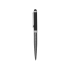 Ручка-стилус шариковая Empire, серебристый/черный, черные чернила, серебристый/черный, металл