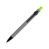 Ручка металлическая soft-touch шариковая «Snap», серый/черный/зеленое яблоко, серый/черный/зеленое яблоко, металл с покрытием soft touch