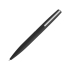 Ручка шариковая Milos, черный, черный/серебристый, металл c покрытием софт-тач