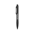 Ручка-стилус шариковая Light, черная с белой подсветкой, черный, металл, пластик