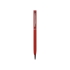 Ручка металлическая шариковая с покрытием софт тач, красный, красный/серебристый, металл