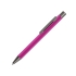Ручка шариковая UMA STRAIGHT GUM soft-touch, с зеркальной гравировкой, розовый, розовый, металл с покрытием soft-touch