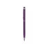 Ручка-стилус шариковая Jucy Soft с покрытием soft touch, фиолетовый, фиолетовый, металл