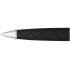 Ручка металлическая шариковая Fidelio, серебристый/черный, металл с имитацией кожи