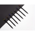 Ручка металлическая шариковая Taper Metal софт-тач с цветным зеркальным слоем, черный с фиолетовым, черный, фиолетовый, металл