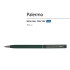 Ручка Palermo шариковая  автоматическая, зеленый металлический корпус, 0,7 мм, синяя, зеленый/серебристый, металл с покрытием soft touch
