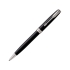Ручка шариковая Parker Sonnet Core Black Lacquer CT, черный/серебристый, черный глянцевый/серебристый, латунь, черный глянцевый лак. торец ручки и кольцо- латунь, покрытая палладием. зажим- сталь, покрытая палладием