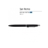 Ручка SAN REMO шариковая  автоматическая, черный металлический корпус, 1.00 мм, синяя, черный, металл с покрытием soft-touch