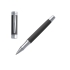 Ручка-роллер Zoom Soft Taupe, черный/серебристый, латунь, резина, лак, хромирование