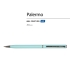 Ручка Palermo шариковая  автоматическая, нежно- голубой металлический корпус, 0,7 мм, синяя, нежно- голубой/серебристый, металл с покрытием soft touch