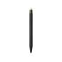 Резиновая шариковая ручка-стилус Dax, черный, черный, металл