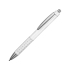 Ручка шариковая Bling, белый, черные чернила, белый/серебристый, абс пластик/алюминий