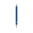 Шариковая ручка Cork, ярко-синий/серебристый, алюминий с резиновым покрытием