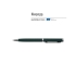 Ручка Firenze шариковая автоматическая софт-тач, зеленая, зеленый, металл, soft-touch