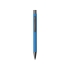 Ручка металлическая soft touch шариковая Tender, голубой/серый, голубой/серый, металл