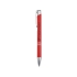 Алюминиевая шариковая кнопочная ручка Moneta, черные чернила, красный, красный, алюминий