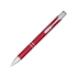 Анодированная шариковая ручка Alana, красный, красный, алюминиевый корпус с элементами абс пластика и стальным зажимом