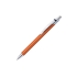 Ручка шариковая ACTUEL с кнопочным механизмом. Pierre Cardin, оранжевый/серебристый, корпус- алюминий/отделка и детали дизайна- алюминий, хром