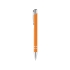 Шариковая ручка Cork, оранжевый/серебристый, алюминий с резиновым покрытием